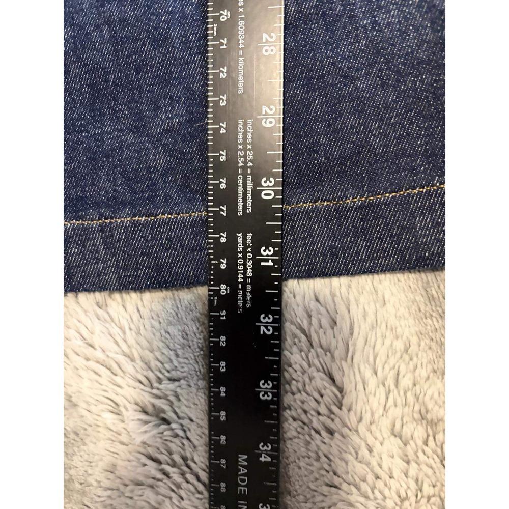 Spanx Flare Jeans Raw Indigo Dark Wash High Rise Pull On 21288R Large Regular - Picture 7 of 9
